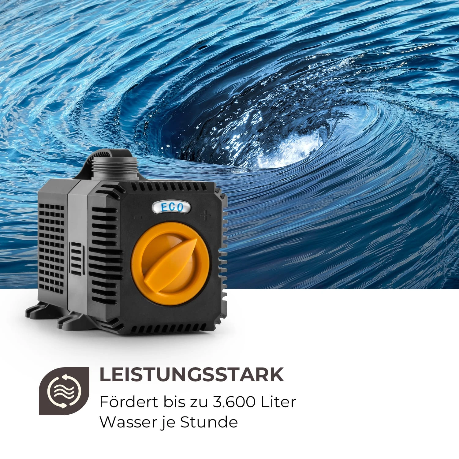 Lagoon 3600 Teichpumpe 3.600 L/h EcoSave: 20 Watt 2,8 Meter Förderhöhe 6 Lagoon 3600 Teichpumpe 3.600 L/h EcoSave: 20 Watt 2,8 Meter Förderhöhe – Bild 4