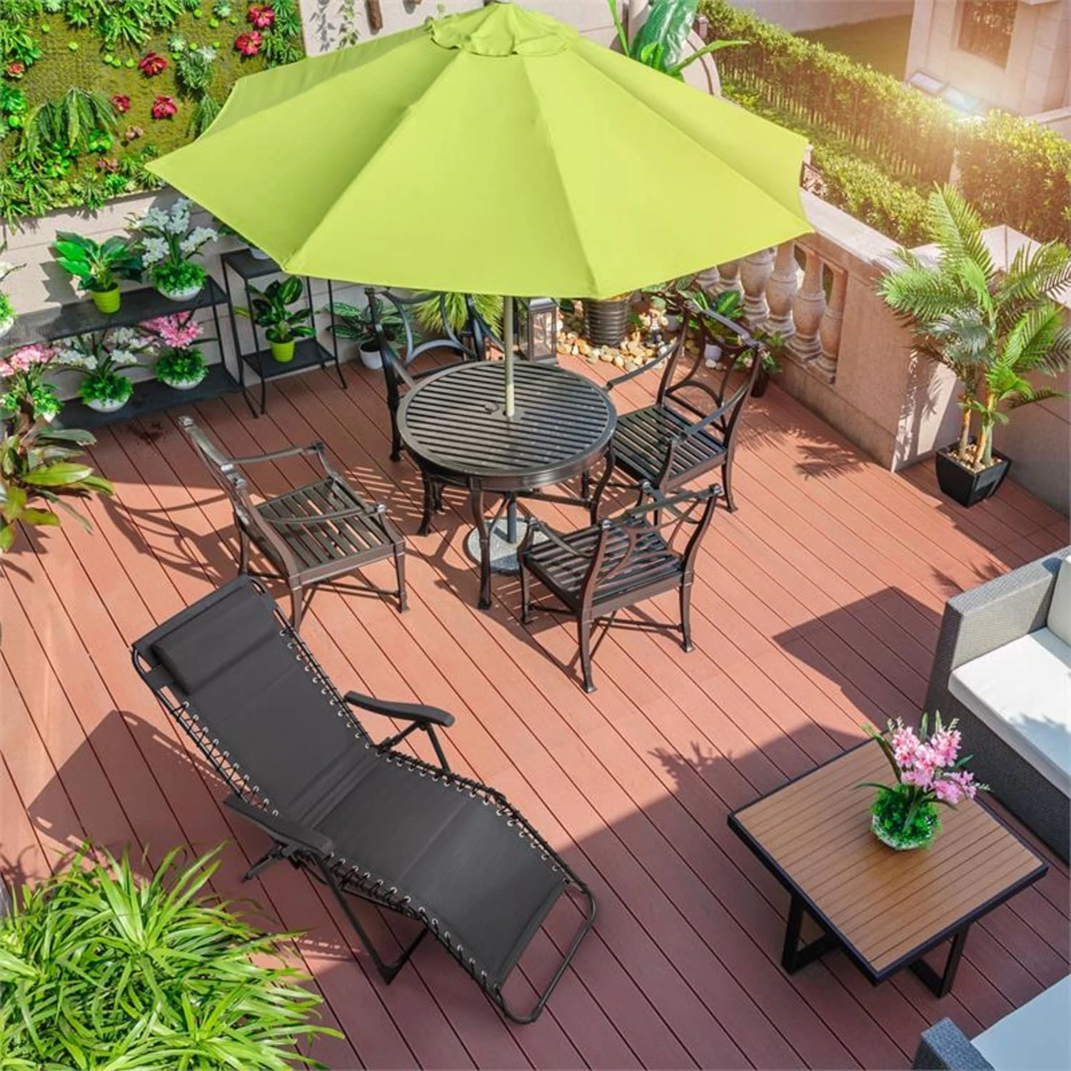 California Dreaming Sonnenliege, Polsterung, Stahlrahmen, Grau 4 California Dreaming Sonnenliege, Polsterung, Stahlrahmen, Grau – Bild 2