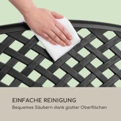 Pozzilli BL Gartenbank Aluminiumguss Witterungsbeständig Schwarz -Wundervoller Gartenladen 10033486 de 0007 logo