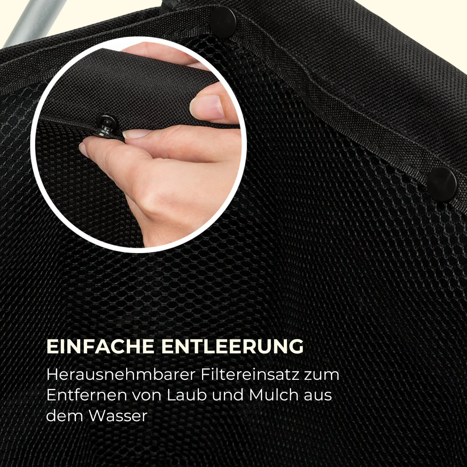 Lakeside Power Teichsauger-Auffangkorb 30l Filterkorb Schwarz 6 Lakeside Power Teichsauger-Auffangkorb 30l Filterkorb Schwarz – Bild 4