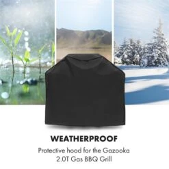 Gazooka 2.0T Wetterschutzhaube 600D Canvas 30/70% PE/PVC Schwarz -Wundervoller Gartenladen 10033535 yy 0003 logo Klarstein Gazooka Wetterschutzhaube schwarz