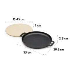 Tomahawk 3.1 S Brat & Back-Set Pfanne Pizzastein Ø29 Cm -Wundervoller Gartenladen 10033568 yy 0006 logo Klarstein Tomahawk Brat and Back Set