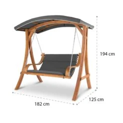 Tahiti Hollywoodschaukel Sonnendach 110cm 2-Sitzer Massivholz Grau 17 Tahiti Hollywoodschaukel Sonnendach 110cm 2-Sitzer Massivholz Grau -Wundervoller Gartenladen 10033575 yy 0008 logo Blumfeldt Tahiti Hollywoodschaukel Grau