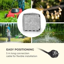 Power Rock Twilight 5 4-fach-Gartensteckdose IP44 Dämmerlichtsensor 5m -Wundervoller Gartenladen 10034693 yy 0004 logo Waldbeck Power Rock Twilight Gartensteckdose