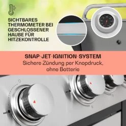 Tomahawk Gasgrill 4x3,6 KW + 2,7 KW Brenner 66x43,5 Cm Grill Edelstahl 12 Tomahawk Gasgrill 4x3,6 KW + 2,7 KW Brenner 66x43,5 Cm Grill Edelstahl -Wundervoller Gartenladen 10034710 de 0004 usp