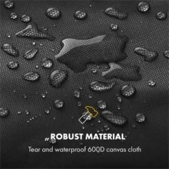 Tomahawk Wetterschutzhaube 600D Canvas 30/70% PE/PVC Schwarz -Wundervoller Gartenladen 10034713 yy 0003 logo Klarstein Tomahawk Wetterschutzhaube 140cm