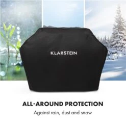 Tomahawk Wetterschutzhaube 600D Canvas 30/70% PE/PVC Schwarz -Wundervoller Gartenladen 10034713 yy 0005 logo Klarstein Tomahawk Wetterschutzhaube 140cm