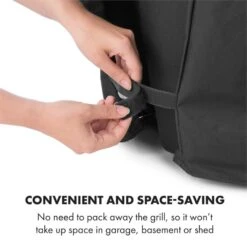 Tomahawk Wetterschutzhaube 600D Canvas 30/70% PE/PVC Schwarz -Wundervoller Gartenladen 10034713 yy 0006 logo Klarstein Tomahawk Wetterschutzhaube 140cm