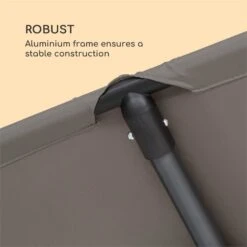 Flex-Shade L Sonnenschirm 130 X 180 Cm Polyester UV 50 Dunkelgrau -Wundervoller Gartenladen 10034726 yy 0005 logo Blumfeldt Flex Shade L Sonnenschirm 130x180 grau