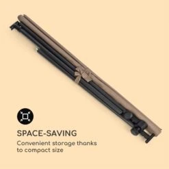 Flex-Shade L Sonnenschirm 130 X 180 Cm Polyester UV 50 Taupe -Wundervoller Gartenladen 10034727 yy 0006 logo Blumfeldt Flex Shade L Sonnenschirm 130x180 taupe