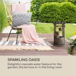 Speyer Kaskadenbrunnen Gartenbrunnen 4 Stufen Akku 2,8W Solar LED -Wundervoller Gartenladen 10034731 yy 0003 logo Blumfeldt Speyer Kaskadenbrunnen