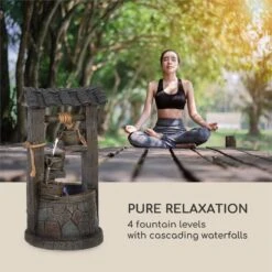 Speyer Kaskadenbrunnen Gartenbrunnen 4 Stufen Akku 2,8W Solar LED -Wundervoller Gartenladen 10034731 yy 0004 logo Blumfeldt Speyer Kaskadenbrunnen
