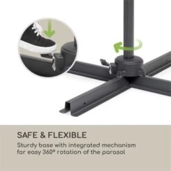 Belo Horizonte Sonnenschirm Sonnenschutz Ø 292cm Polyester Wasserabweisend Inkl. Standbasis Creme 13 Belo Horizonte Sonnenschirm Sonnenschutz Ø 292cm Polyester Wasserabweisend Inkl. Standbasis Creme -Wundervoller Gartenladen 10034743 yy 0004 logo blumfeldt Belo Horizonte Sonnenschirm creme