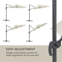 Belo Horizonte Sonnenschirm Sonnenschutz Ø 292cm Polyester Wasserabweisend Inkl. Standbasis Creme 15 Belo Horizonte Sonnenschirm Sonnenschutz Ø 292cm Polyester Wasserabweisend Inkl. Standbasis Creme -Wundervoller Gartenladen 10034743 yy 0006 logo blumfeldt Belo Horizonte Sonnenschirm creme