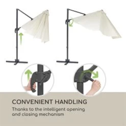 Belo Horizonte Sonnenschirm Sonnenschutz Ø 292cm Polyester Wasserabweisend Inkl. Standbasis Creme 18 Belo Horizonte Sonnenschirm Sonnenschutz Ø 292cm Polyester Wasserabweisend Inkl. Standbasis Creme -Wundervoller Gartenladen 10034743 yy 0009 logo blumfeldt Belo Horizonte Sonnenschirm creme