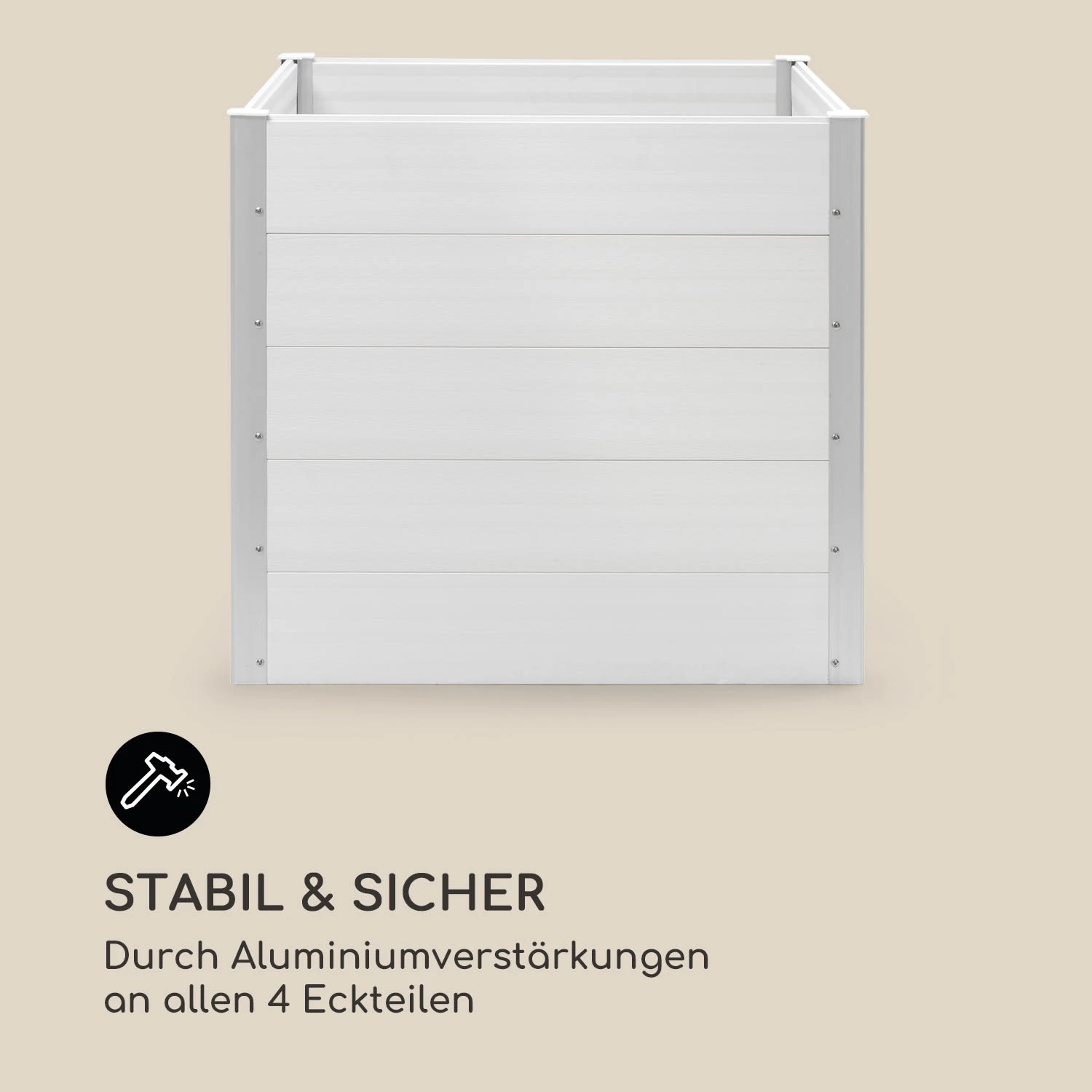 Nova Grow Gartenbeet 100 X 91 X 100 Cm WPC Holzoptik 10 Nova Grow Gartenbeet 100 X 91 X 100 Cm WPC Holzoptik – Bild 8