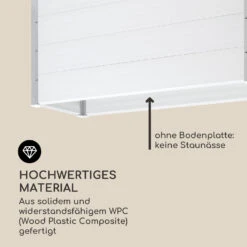 Nova Grow Gartenbeet 150 X 91 X 50 Cm WPC Holzoptik Weiß -Wundervoller Gartenladen 10034746 de 0004 logo