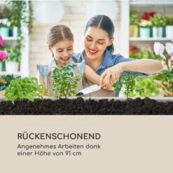 Nova Grow Gartenbeet 150 X 91 X 100 Cm WPC Holzoptik Weiß -Wundervoller Gartenladen 10034747 de 0007 logo