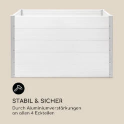 Nova Grow Gartenbeet 150 X 91 X 100 Cm WPC Holzoptik Weiß -Wundervoller Gartenladen 10034747 de 0008 logo