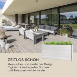 Nova Grow Gartenbeet 195 X 91 X 50 Cm WPC Holzoptik Weiß -Wundervoller Gartenladen 10034748 de 0003 logo