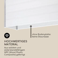 Nova Grow Gartenbeet 195 X 91 X 50 Cm WPC Holzoptik Weiß -Wundervoller Gartenladen 10034748 de 0004 logo