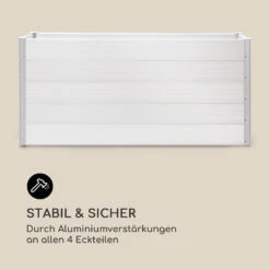 Nova Grow Gartenbeet 195 X 91 X 50 Cm WPC Holzoptik Weiß -Wundervoller Gartenladen 10034748 de 0008 logo