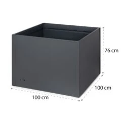 Highgrow Deluxe Hochbeet 100 X 76 X 100 Cm Verzinkter Stahl 15 Highgrow Deluxe Hochbeet 100 X 76 X 100 Cm Verzinkter Stahl -Wundervoller Gartenladen 10034751 yy 0007 logo blumfeldt Highgrow Deluxe Hochbeet 100x100