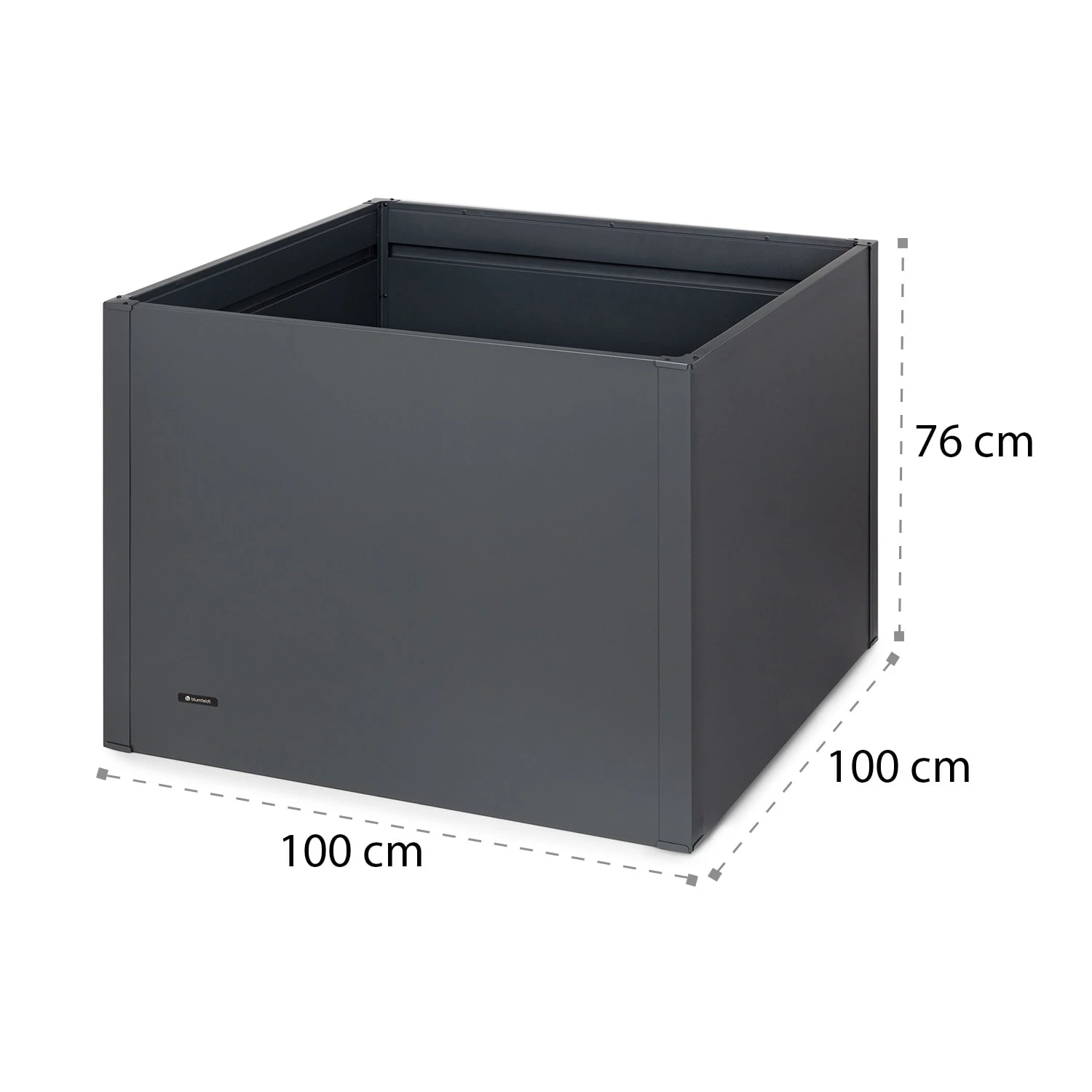 Highgrow Deluxe Hochbeet 100 X 76 X 100 Cm Verzinkter Stahl 9 Highgrow Deluxe Hochbeet 100 X 76 X 100 Cm Verzinkter Stahl – Bild 7