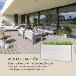 Nova Grow Gartenbeet 195 X 91 X 100 Cm WPC Holzoptik Weiß -Wundervoller Gartenladen 10034752 de 0003 logo