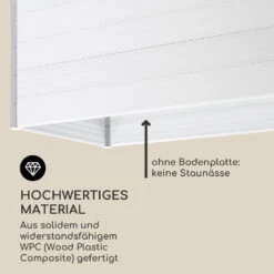 Nova Grow Gartenbeet 195 X 91 X 100 Cm WPC Holzoptik Weiß -Wundervoller Gartenladen 10034752 de 0004 logo