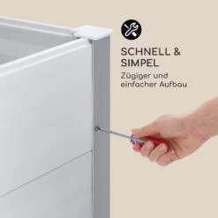 Nova Grow Gartenbeet 195 X 91 X 100 Cm WPC Holzoptik Weiß -Wundervoller Gartenladen 10034752 de 0006 logo