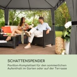 Mondo Gartenpavillon Partyzelt Gazebo 295x262x295 Stahl Polyester -Wundervoller Gartenladen 10034763 de 0002 logo