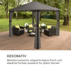 Mondo Gartenpavillon Partyzelt Gazebo 295x262x295 Stahl Polyester -Wundervoller Gartenladen 10034763 de 0007 logo