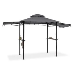 Steakhouse Wings Pavillon 244x260x152cm 160 G/m² PE Flammhemmend Stahl