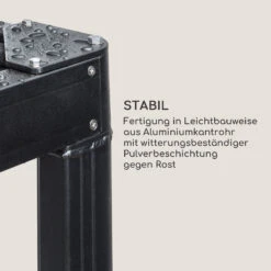 Pantheon RemoteShade Pavillon Motor-Dach 3x3m 280g/m² PE Aluminium -Wundervoller Gartenladen 10034781 de 0005 logo