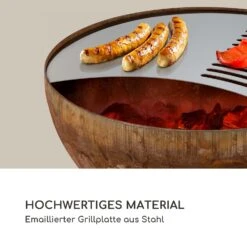Savage Feuerschale Mit Grill  Ø: 60,5 Cm Stahl Inkl. Wetterschutz Rost -Wundervoller Gartenladen 10034800 de 0003 logo