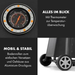 Vanquish Gasgrill 3 Edelstahlbrenner 3 X 3 KW 63,5 X 45 Cm Grillfläche -Wundervoller Gartenladen 10034805 de 0008 logo