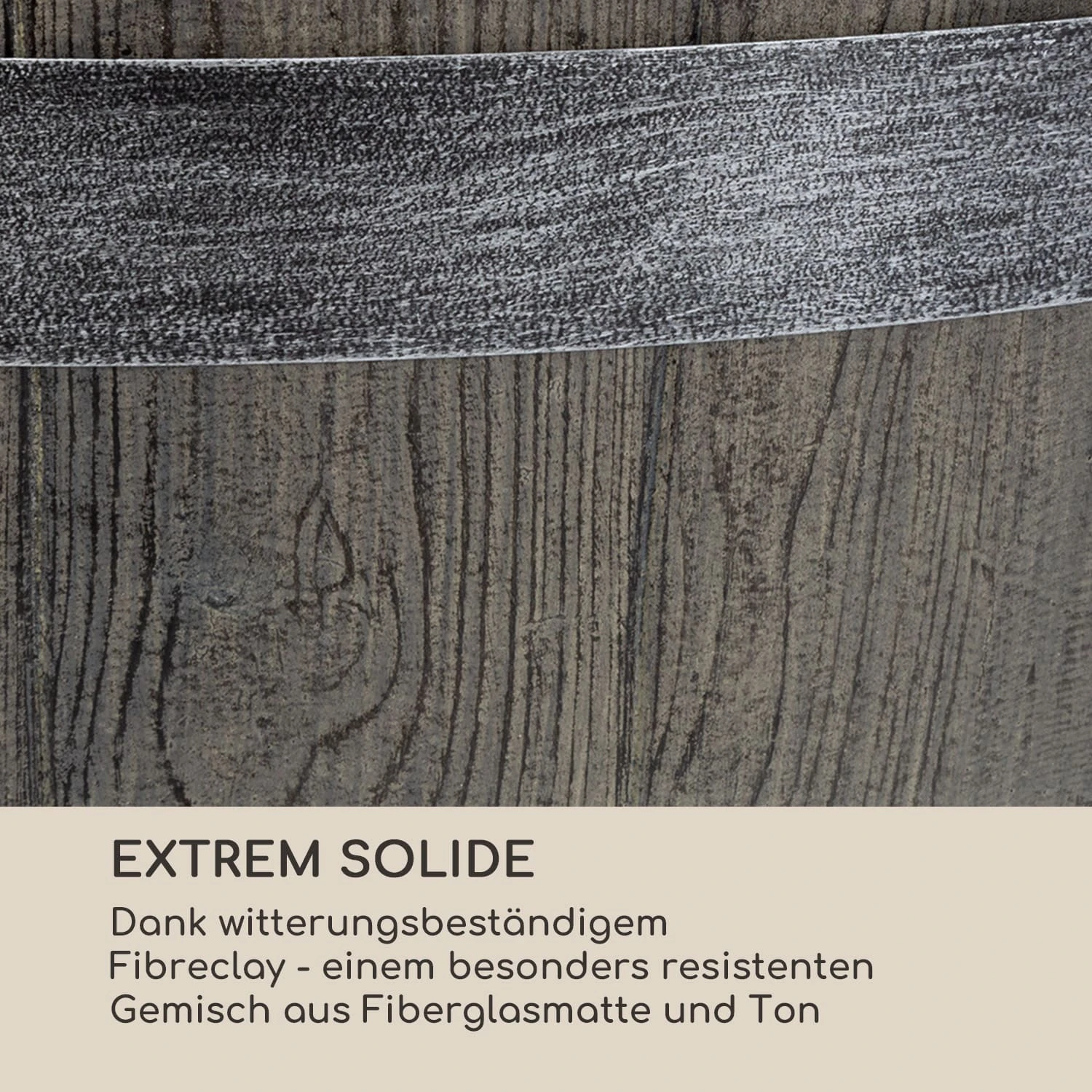 Winegrow Pflanzgefäß 52,5 X 31,5 Cm (ØxH) Leicht Fibreclay Grau 7 Winegrow Pflanzgefäß 52,5 X 31,5 Cm (ØxH) Leicht Fibreclay Grau – Bild 5