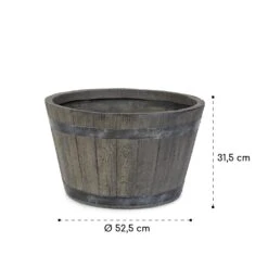 Winegrow Pflanzgefäß 52,5 X 31,5 Cm (ØxH) Leicht Fibreclay Grau 17 Winegrow Pflanzgefäß 52,5 X 31,5 Cm (ØxH) Leicht Fibreclay Grau -Wundervoller Gartenladen 10034811 yy 0008 logo blumfeldt Winegrow Pflanzgefaess grau