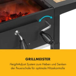Meat Machine Holzkohlegrill BBQ 45x32,5cm Thermometer Bodenrollen 14 Meat Machine Holzkohlegrill BBQ 45x32,5cm Thermometer Bodenrollen -Wundervoller Gartenladen 10034819 de 0004 logo