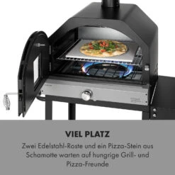 Pizzaiolo Pro Pizza-Gasgrill 76x143x66cm Schamottestein Stahl Mobil 14 Pizzaiolo Pro Pizza-Gasgrill 76x143x66cm Schamottestein Stahl Mobil -Wundervoller Gartenladen 10034844 de 0003 logo