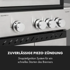 Valkyrie Gasgrill 3x3,2 + 2,9 KW Sichtfenster 54x42 Cm Grill Edelstahl -Wundervoller Gartenladen 10034845 de 0009 logo