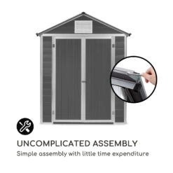 Schatzkammer Gartenschuppen UV-Schutz PVC Schloss Seitenfenster Grau 18 Schatzkammer Gartenschuppen UV-Schutz PVC Schloss Seitenfenster Grau -Wundervoller Gartenladen 10034925 uk 0008 logo blumfeldt Schatzkammer Gartenschuppen blau