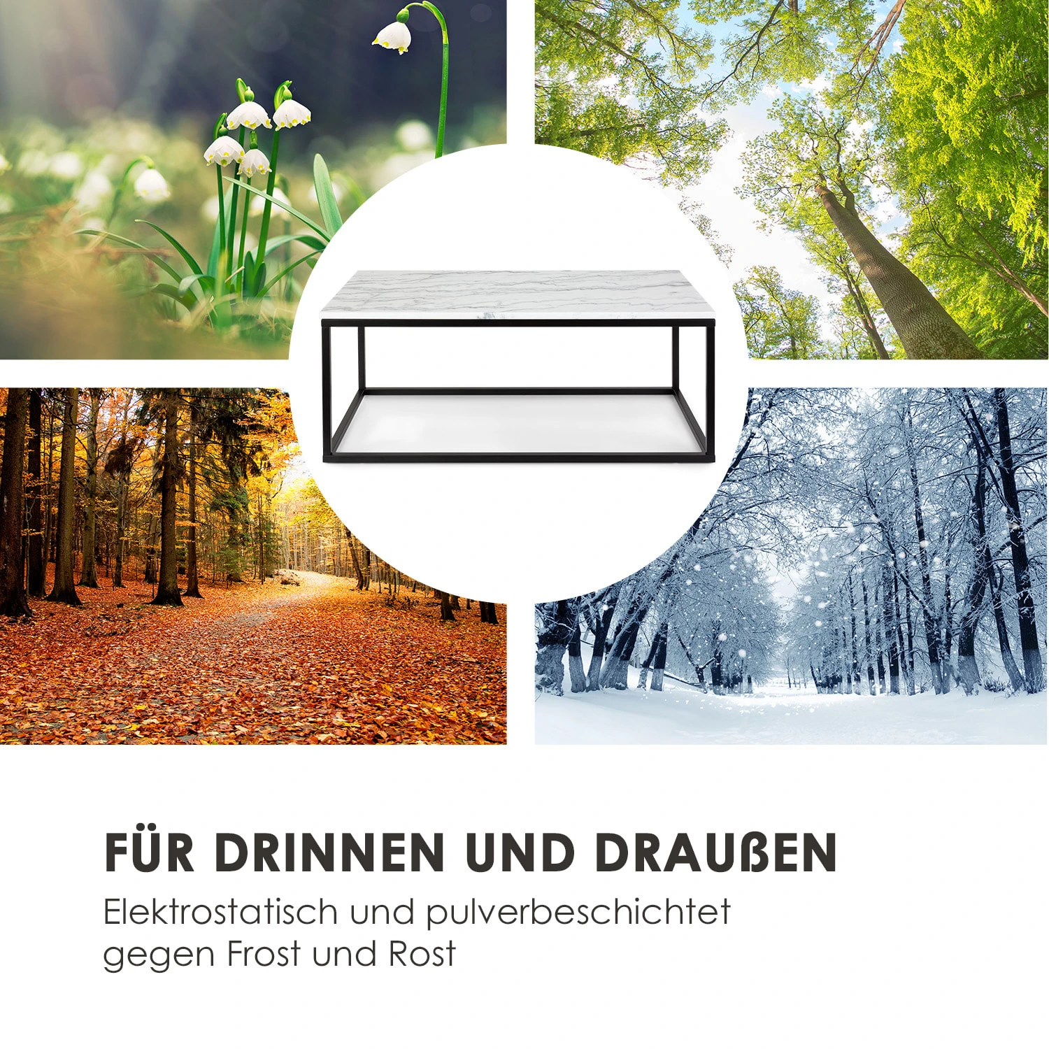 Volos T100 Couchtisch 100x40x50cm (BxHxT) Marmor Indoor & Outdoor 5 Volos T100 Couchtisch 100x40x50cm (BxHxT) Marmor Indoor & Outdoor – Bild 3