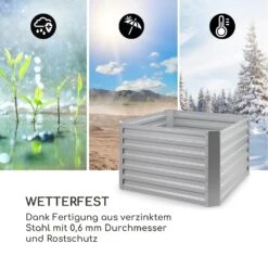 High Grow Straight Hochbeet 100x60x100cm 600l Stahl -Wundervoller Gartenladen 10035332 de 0006 logo