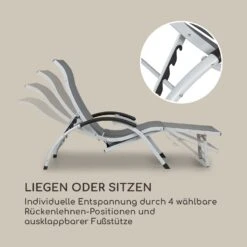 Sunnyvale Liegestuhl Mit Fußteil Aluminium 4-Stufen 13 Sunnyvale Liegestuhl Mit Fußteil Aluminium 4-Stufen -Wundervoller Gartenladen 10035337 de 0004 logo