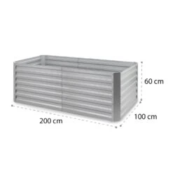 High Grow Straight Hochbeet 200x60x100cm 1200l Stahl 17 High Grow Straight Hochbeet 200x60x100cm 1200l Stahl -Wundervoller Gartenladen 10035351 yy 0008 logo blumfeldt High Grow Straight 200x60x100cm silber