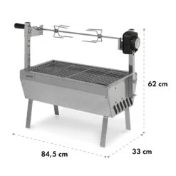 Sauenland Mini Rotisserie-Grill Drehspieß 4W 12kg Max. Edelstahl -Wundervoller Gartenladen 10035371 yy 0007 dimensions