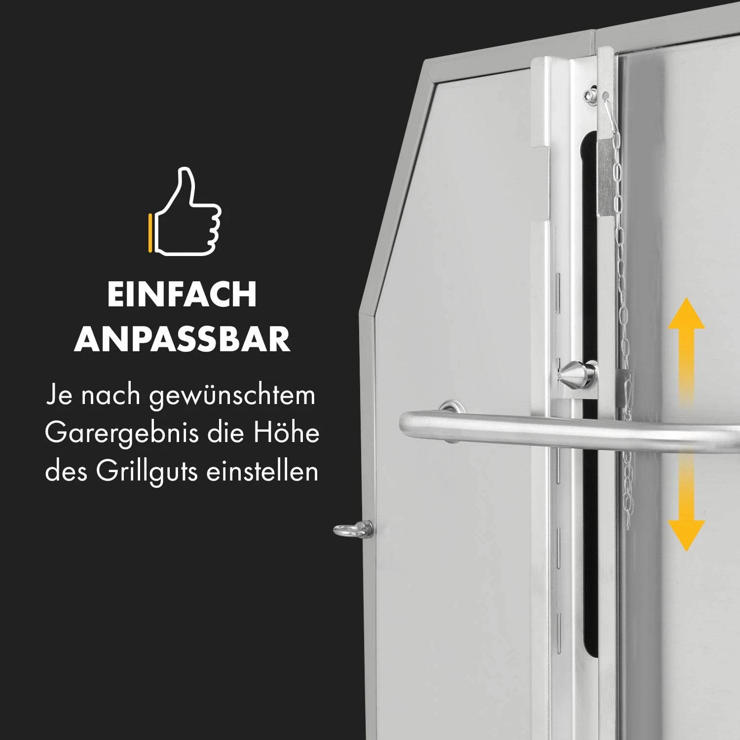 Sauenland Pro XL Spanferkelgrill Drehspieß 15W 4 Rollen Edelstahl 8 Sauenland Pro XL Spanferkelgrill Drehspieß 15W 4 Rollen Edelstahl – Bild 6