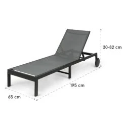 Lucca Lounger Liegestuhl Polyester Aluminium 4-Stufen -Wundervoller Gartenladen 10035443 yy 0007 dimensions